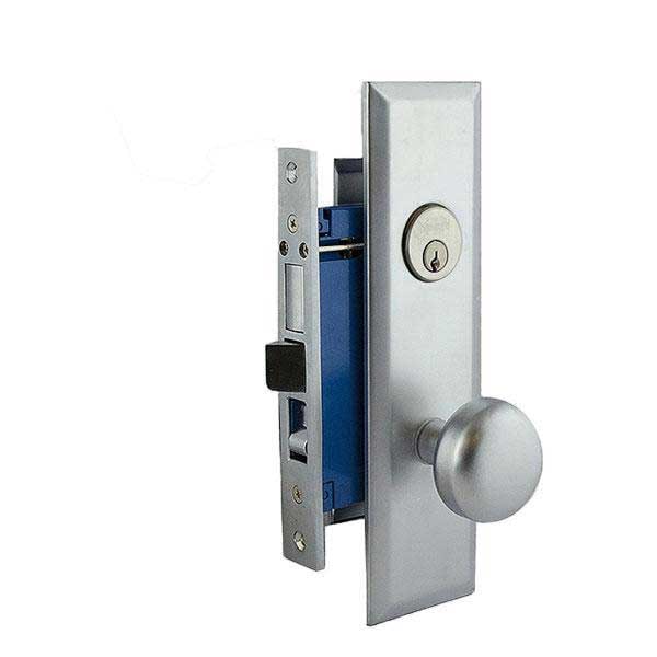 Kenaurd Kenaurd:Mortise Lockset Silver (w/ Knob) - SC1-LH KML01-SS-SC1-LH - main